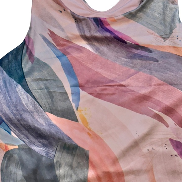 Athleta Conscious Crop Sports Yoga Bra Printed Watercolor 3X D DD+ NWT - Picture 4 of 13